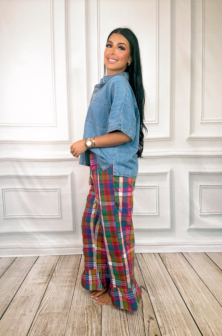 Plaid Behavior Pants-Pants-Twentifourth-Shop with Bloom West Boutique, Women&