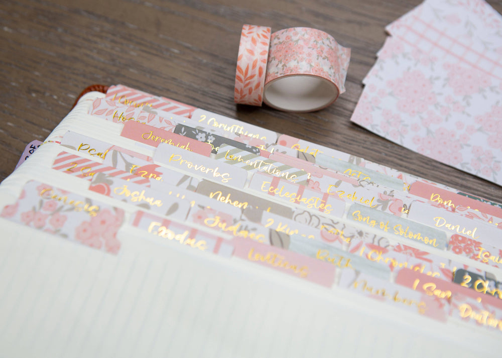 Pretty Peach Bible Book Tabs-Accessories-Chosen & Cherished-Shop with Bloom West Boutique, Women's Fashion Boutique, Located in Houma, Louisiana