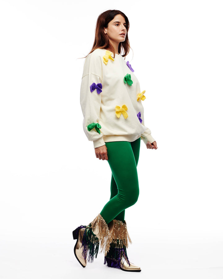 Mardi Gras sequin tassel boots-Boots-SongLily-Shop with Bloom West Boutique, Women's Fashion Boutique, Located in Houma, Louisiana