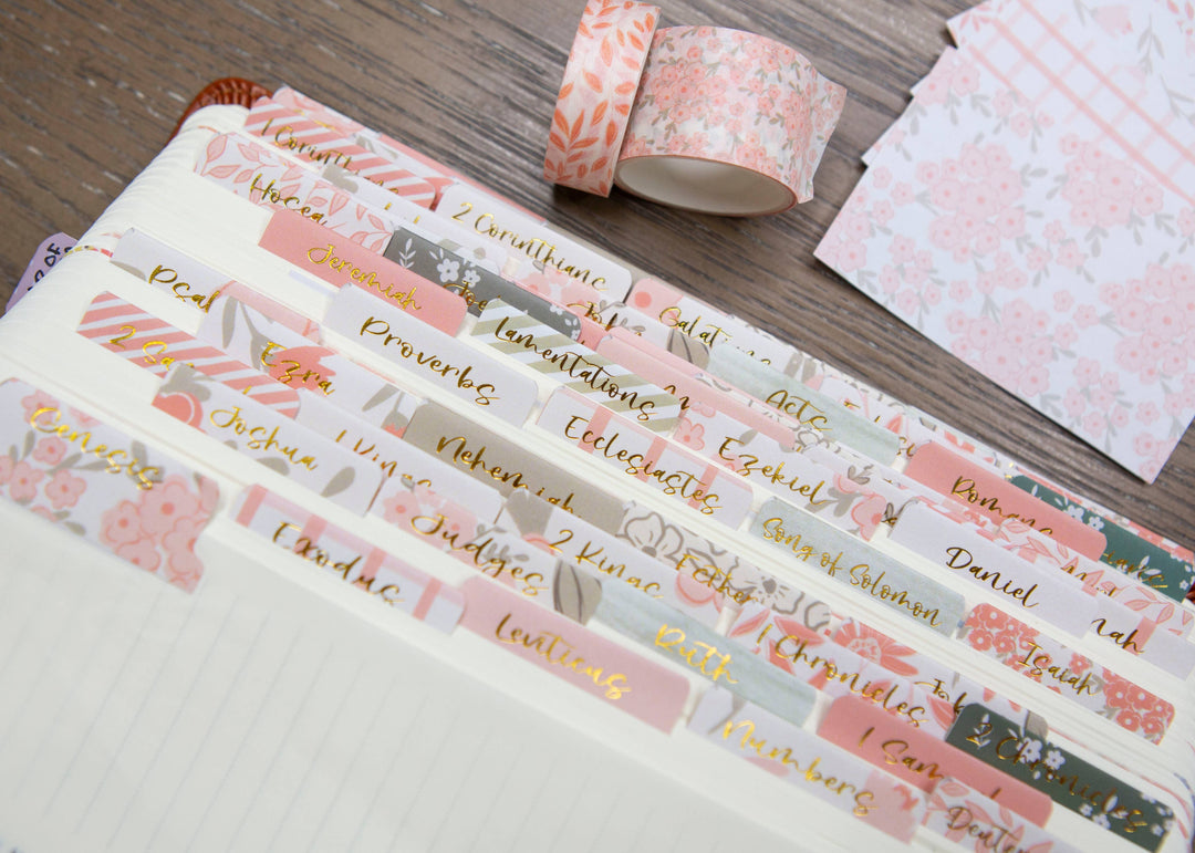 Pretty Peach Bible Book Tabs-Accessories-Chosen & Cherished-Shop with Bloom West Boutique, Women's Fashion Boutique, Located in Houma, Louisiana