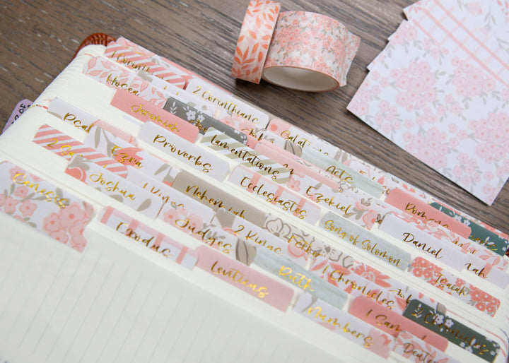 Pretty Peach Bible Book Tabs-Accessories-Chosen & Cherished-Shop with Bloom West Boutique, Women's Fashion Boutique, Located in Houma, Louisiana