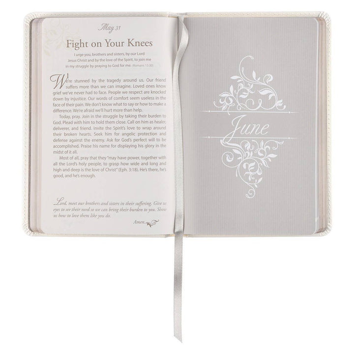 Devotional for Mr. & Mrs. White Faux Leather-Bibles & Devotionals-Christian Art Gifts-Shop with Bloom West Boutique, Women's Fashion Boutique, Located in Houma, Louisiana