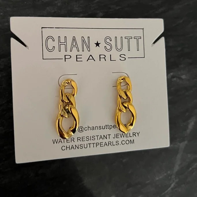 SMALL PAPERCLIP EARRINGS-Earring-Chansuttpearls-Shop with Bloom West Boutique, Women&