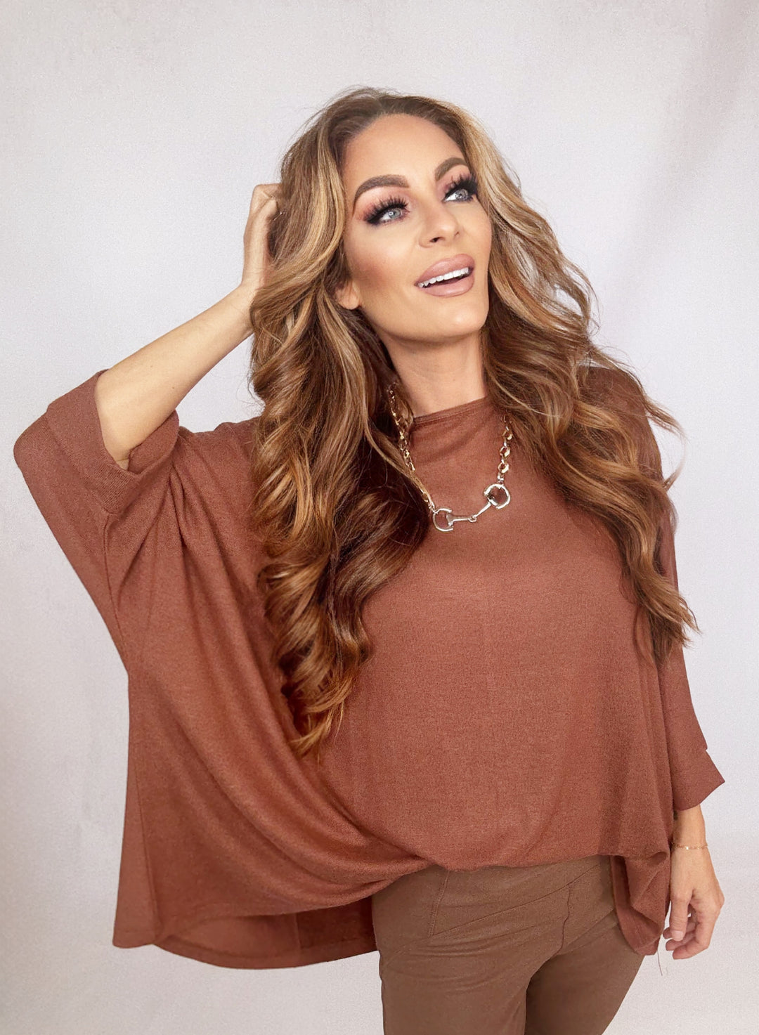 Vivienne Chestnut Top-Tops-Hyfve-Shop with Bloom West Boutique, Women's Fashion Boutique, Located in Houma, Louisiana