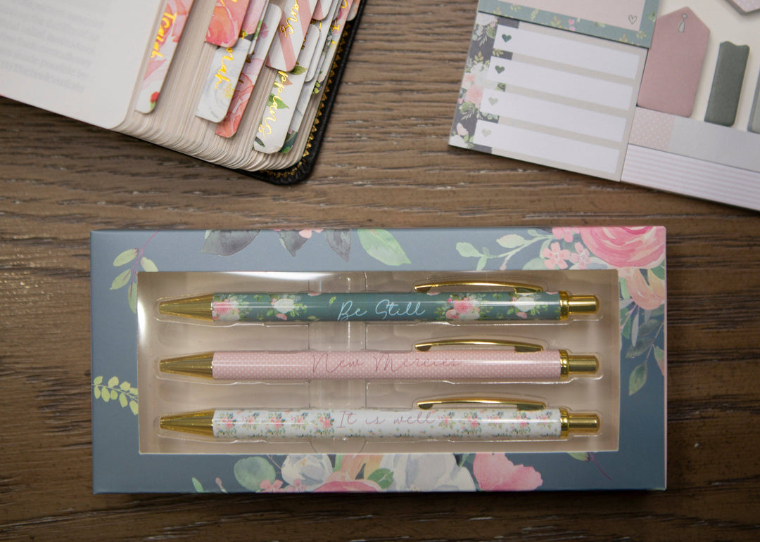 Be Still Bible Study Pens | Christian Pen Set-Accessories-Chosen & Cherished-Shop with Bloom West Boutique, Women's Fashion Boutique, Located in Houma, Louisiana