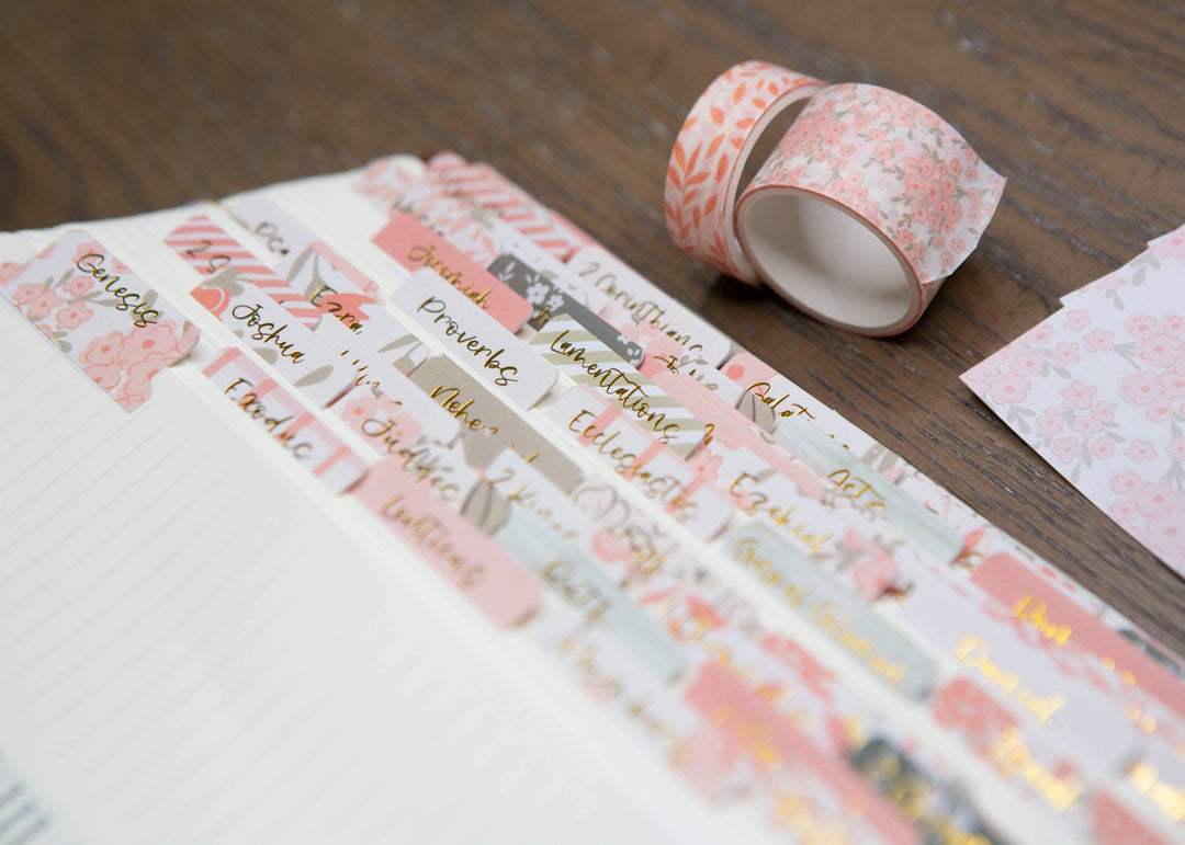 Pretty Peach Bible Book Tabs-Accessories-Chosen & Cherished-Shop with Bloom West Boutique, Women's Fashion Boutique, Located in Houma, Louisiana