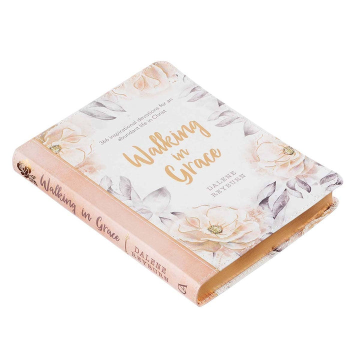 Devotional Walking In Grace Faux Leather-Bibles & Devotionals-Christian Art Gifts-Shop with Bloom West Boutique, Women's Fashion Boutique, Located in Houma, Louisiana