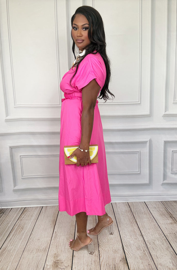 The Rosé Radiance Maxi Dress-Maxi Dresses-Entro-Shop with Bloom West Boutique, Women&