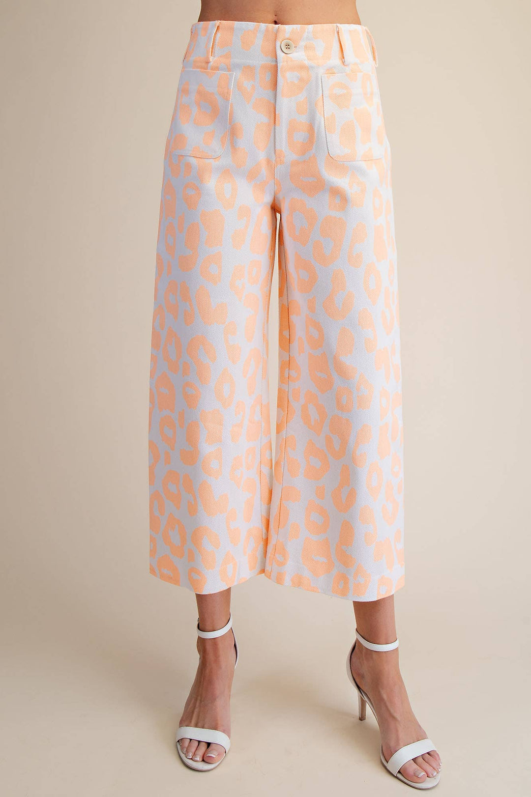 Colette Cropped Wide-Leg Neon Leopard Pants-Glam-Shop with Bloom West Boutique, Women&