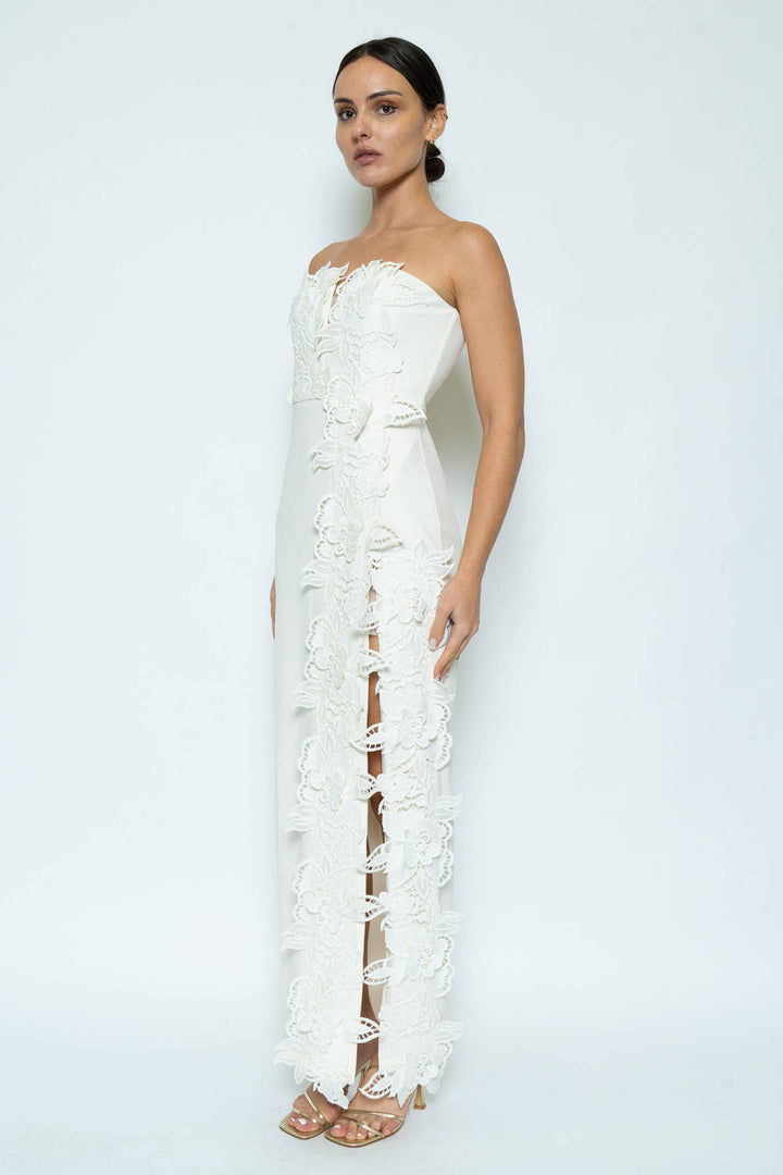 Maison Lueur Sculpted Column Gown PRE-ORDER-Maxi Dresses-Fore Collection-Shop with Bloom West Boutique, Women&