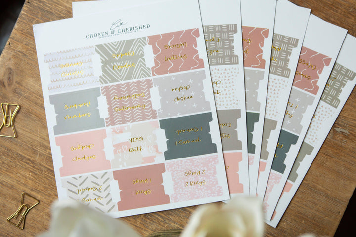 Bible Tabs | Neutral Bible Index Tabs-Accessories-Chosen & Cherished-Shop with Bloom West Boutique, Women's Fashion Boutique, Located in Houma, Louisiana