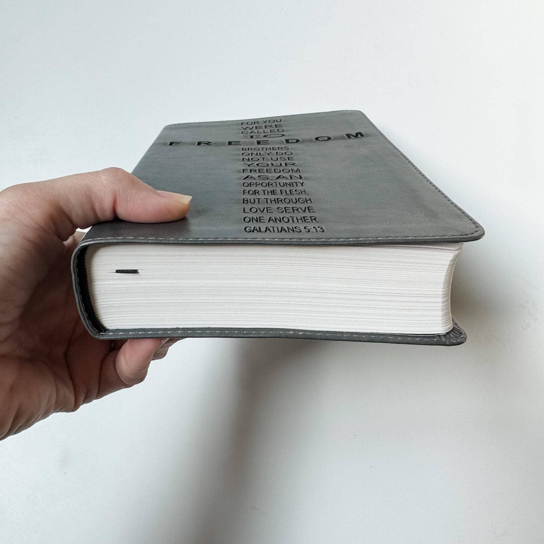 ESV Gray Student Study Bible - Called to Freedom - CUSTOM-Bibles & Devotionals-Joy Creative Bibles-Shop with Bloom West Boutique, Women's Fashion Boutique, Located in Houma, Louisiana