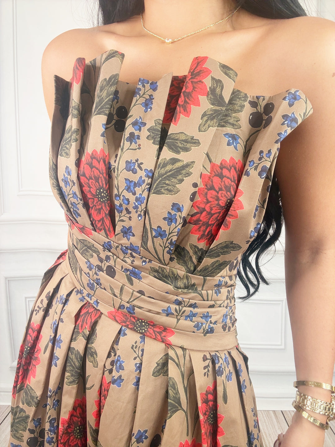 Painted Garden Dress-Midi Dresses-Entro-Shop with Bloom West Boutique, Women&