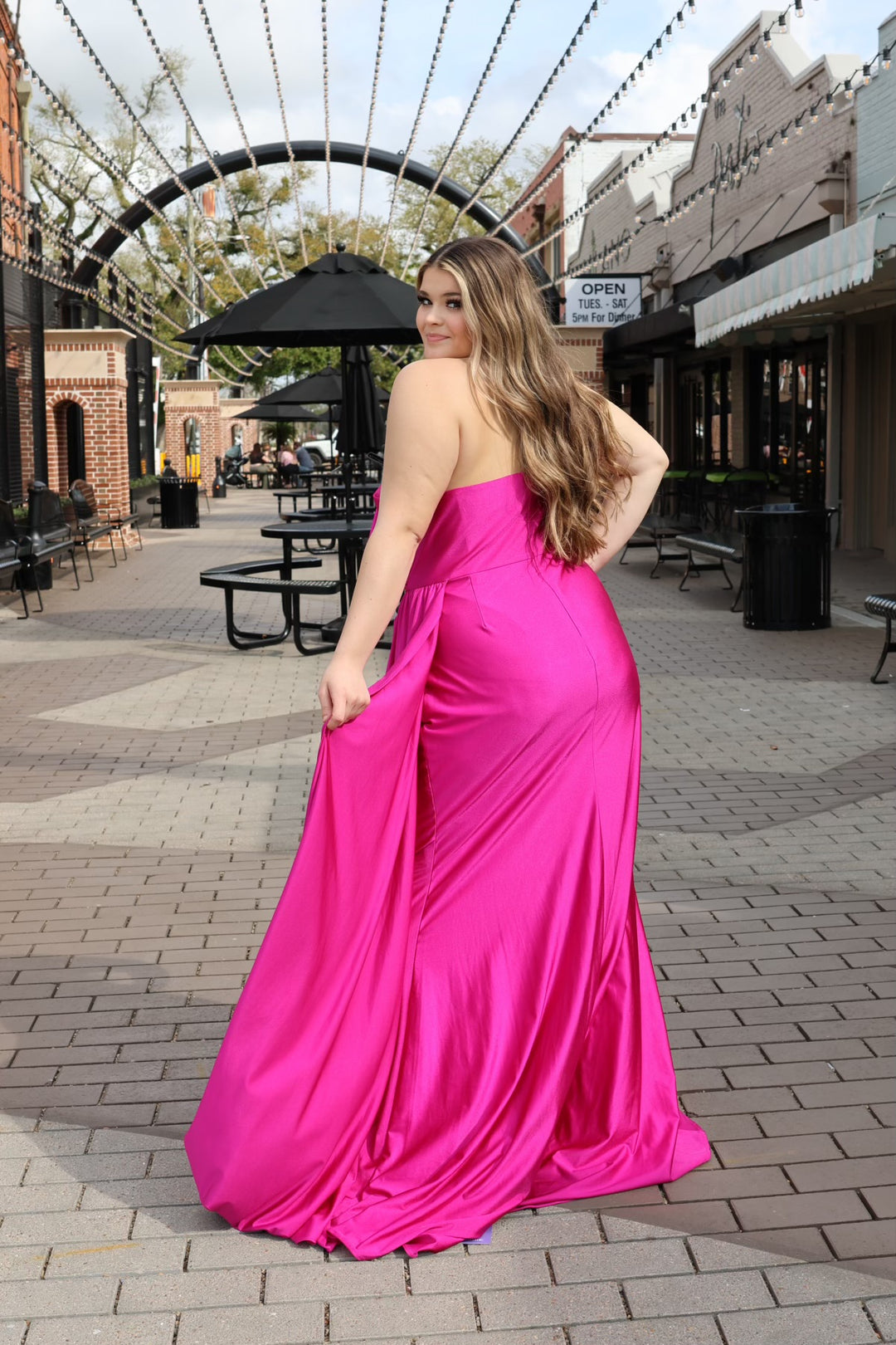 Sienna One Shoulder Satin Gown-Formal Gowns-17 young dress-Shop with Bloom West Boutique, Women's Fashion Boutique, Located in Houma, Louisiana