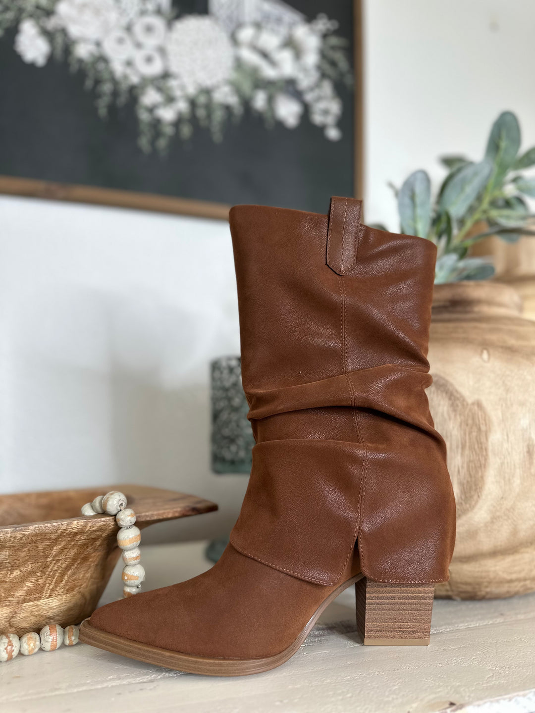 Mia West Slouch Boot-Boots-Bloom West Boutique-Shop with Bloom West Boutique, Women's Fashion Boutique, Located in Houma, Louisiana