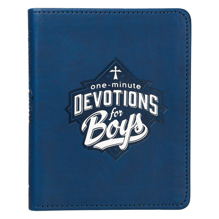 One-Minute Devotions for Boys Faux Leather-Bibles & Devotionals-Christian Art Gifts-Shop with Bloom West Boutique, Women's Fashion Boutique, Located in Houma, Louisiana