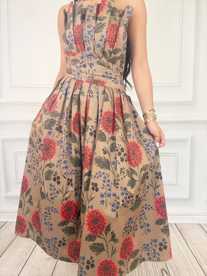 Painted Garden Dress-Midi Dresses-Entro-Shop with Bloom West Boutique, Women&