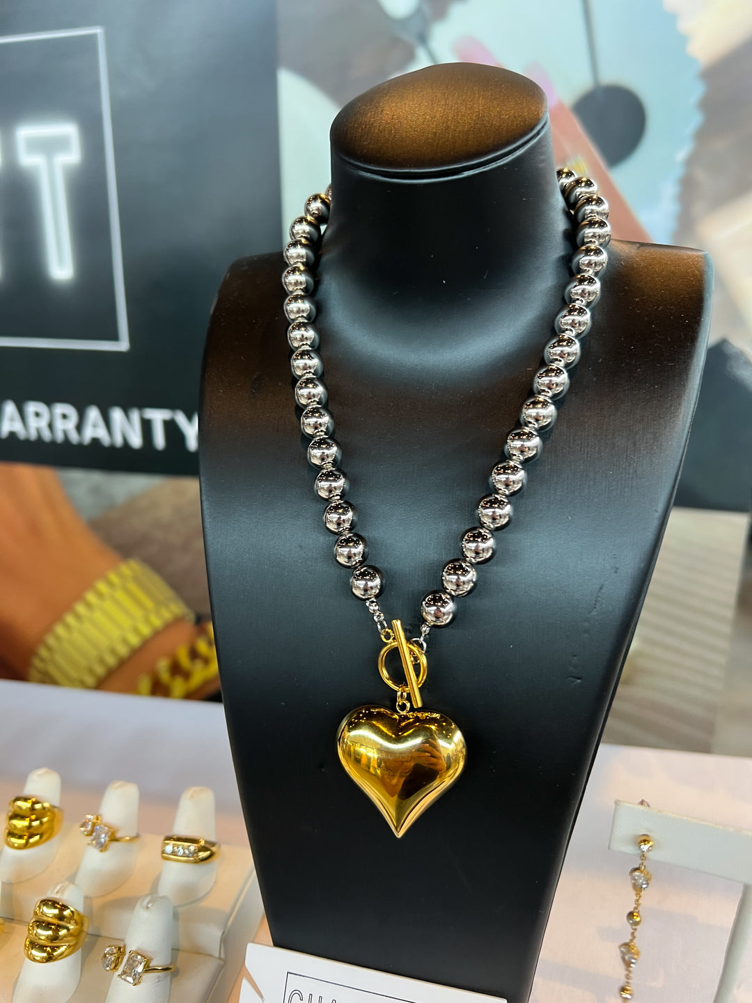 GLAM HEART NECKLACE-Necklace-Chansuttpearls-Shop with Bloom West Boutique, Women&