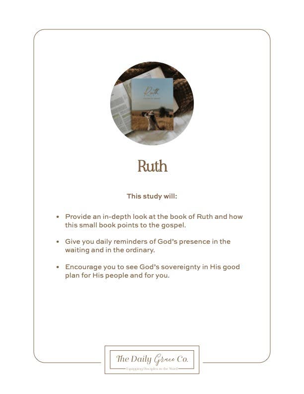 Ruth Study | Fields of Grace-Accessories-The Daily Grace Co-Shop with Bloom West Boutique, Women's Fashion Boutique, Located in Houma, Louisiana