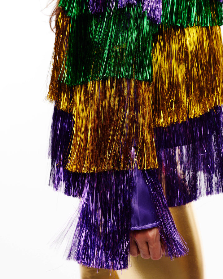 Mardi Gras tinsel jacket-SongLily-Shop with Bloom West Boutique, Women's Fashion Boutique, Located in Houma, Louisiana