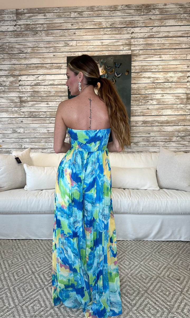 Nyla Printed Woven Jumpsuit-Jumpsuits-Bloom West Boutique-Shop with Bloom West Boutique, Women's Fashion Boutique, Located in Houma, Louisiana
