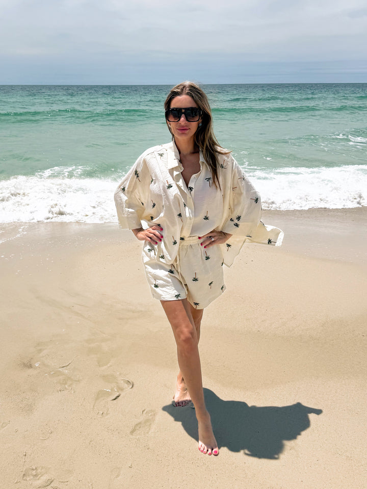 The Palm Élan Leisure Shorts-Shorts-Allie Rose-Shop with Bloom West Boutique, Women&