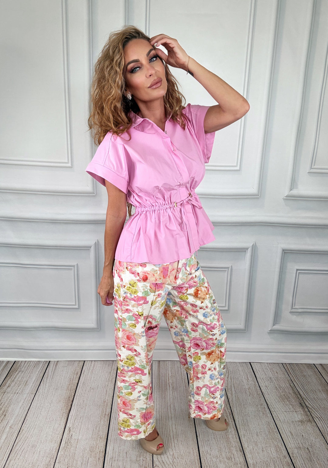 The Monet Garden Trousers-Pants-Entro-Shop with Bloom West Boutique, Women&