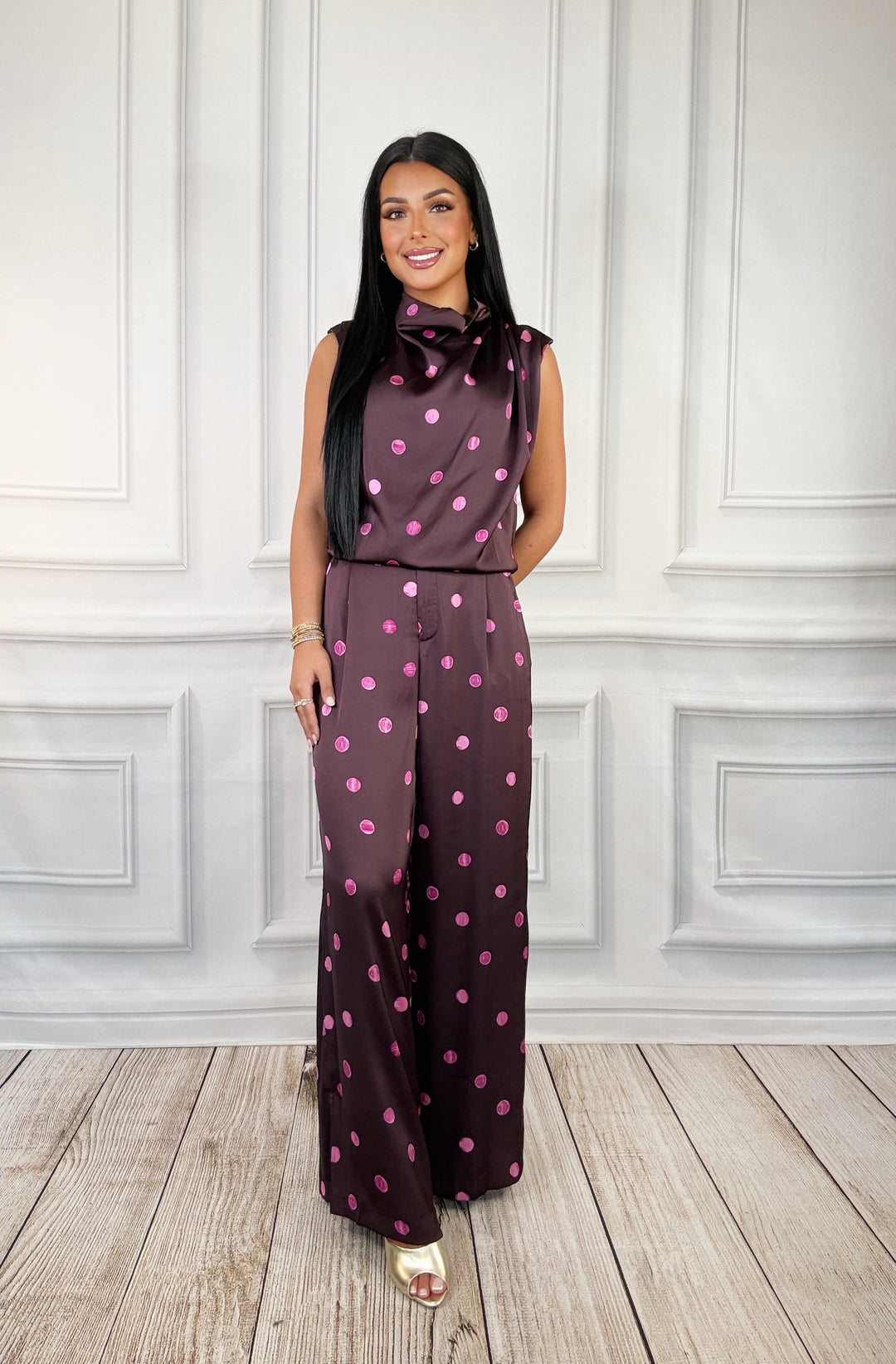 Spotted After Dark Top