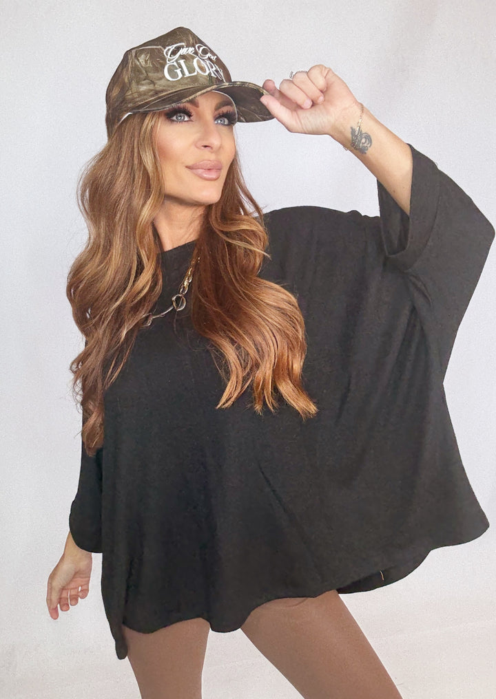 Vivienne Black Top-Tops-Hyfve-Shop with Bloom West Boutique, Women's Fashion Boutique, Located in Houma, Louisiana