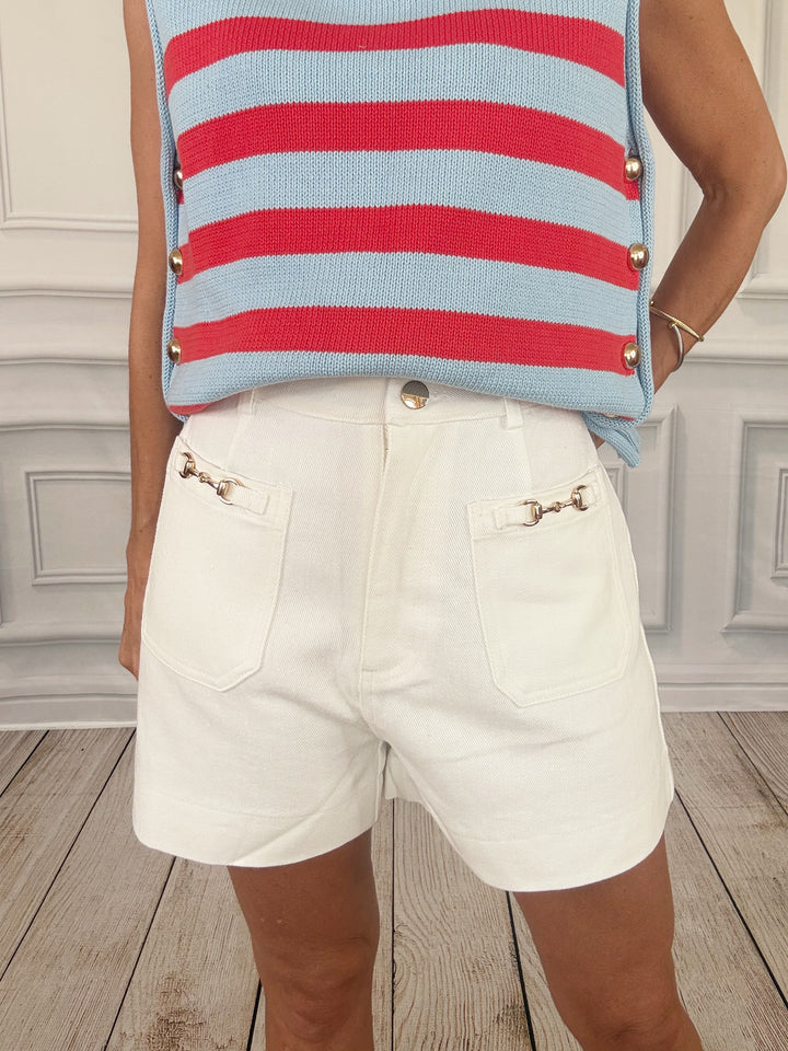 Bridlecrest Ivory Shorts PREORDER-Shorts-Entro-Shop with Bloom West Boutique, Women&