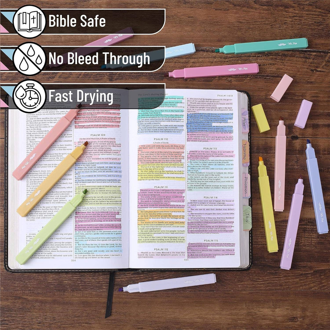 Aesthetic Highlighters, 16 pcs, Chisel Tip, Assorted-Mr. Pen-Shop with Bloom West Boutique, Women's Fashion Boutique, Located in Houma, Louisiana