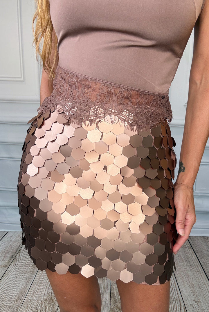 Gilded Hour Skirt-Mini skirt-2.7 August Apparel-Shop with Bloom West Boutique, Women&