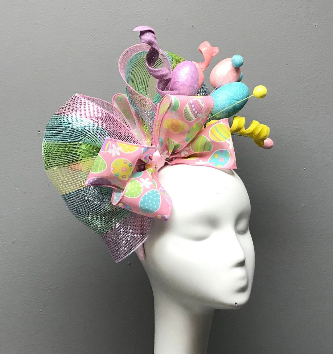 Easter Fascinator Headpiece-Headbands-Bloom West Boutique-Shop with Bloom West Boutique, Women's Fashion Boutique, Located in Houma, Louisiana