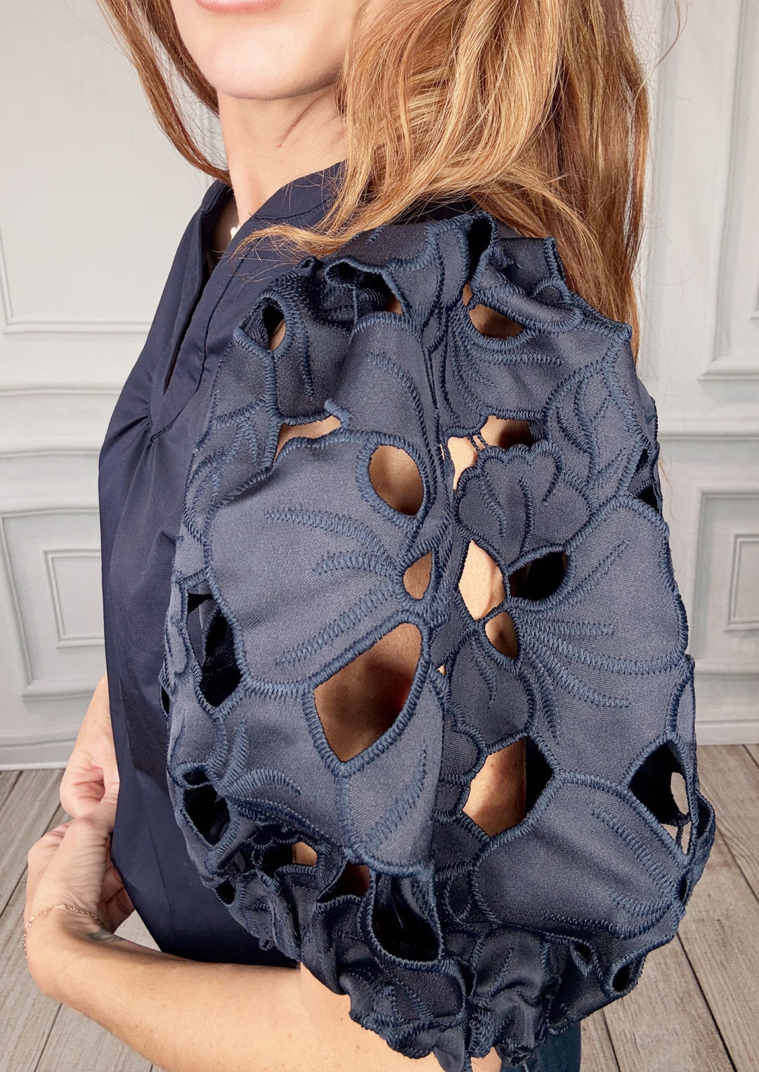 THML Lady Sapphire Blouse-Tops-THML-Shop with Bloom West Boutique, Women's Fashion Boutique, Located in Houma, Louisiana