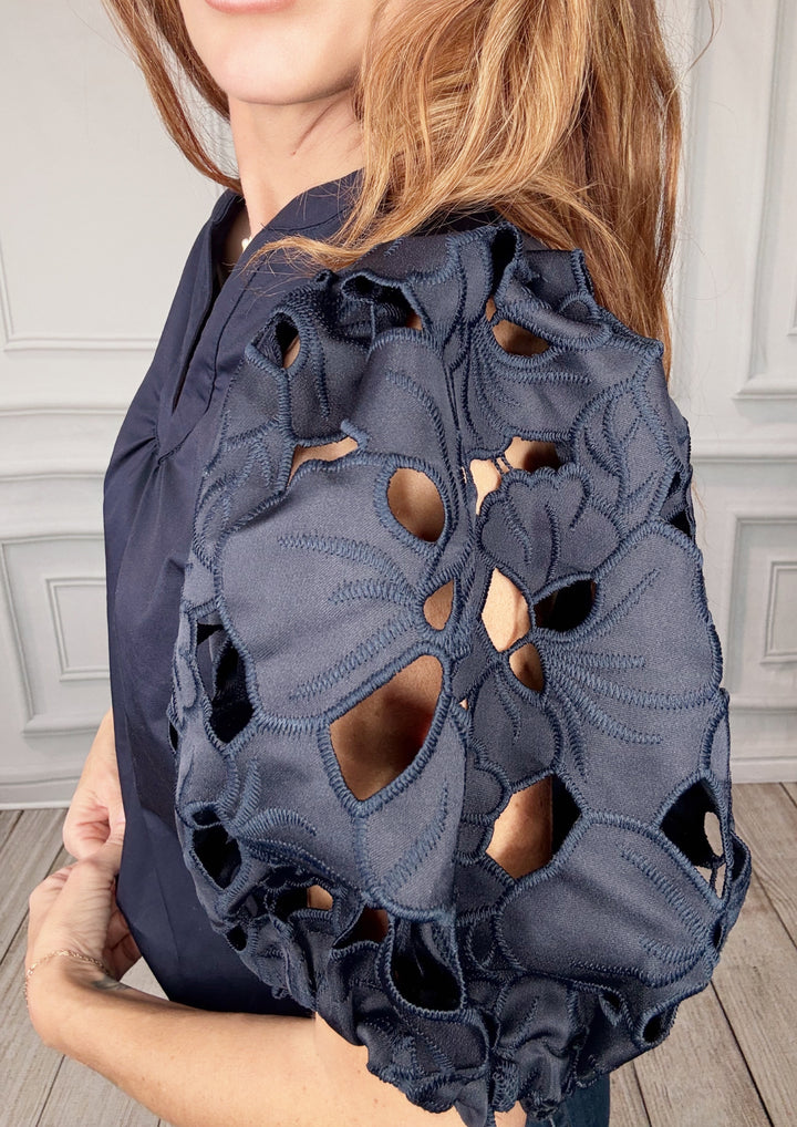 THML Lady Sapphire Blouse-Tops-THML-Shop with Bloom West Boutique, Women's Fashion Boutique, Located in Houma, Louisiana