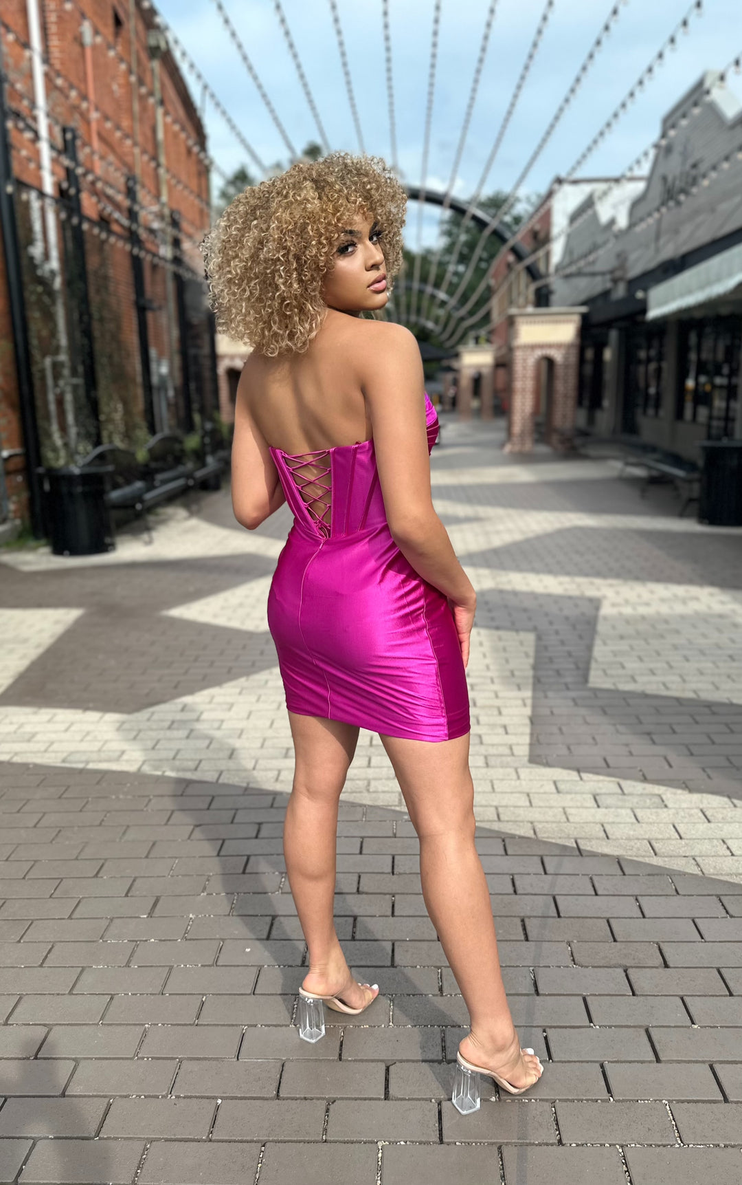 Women's Strapless Semi Formal Dress