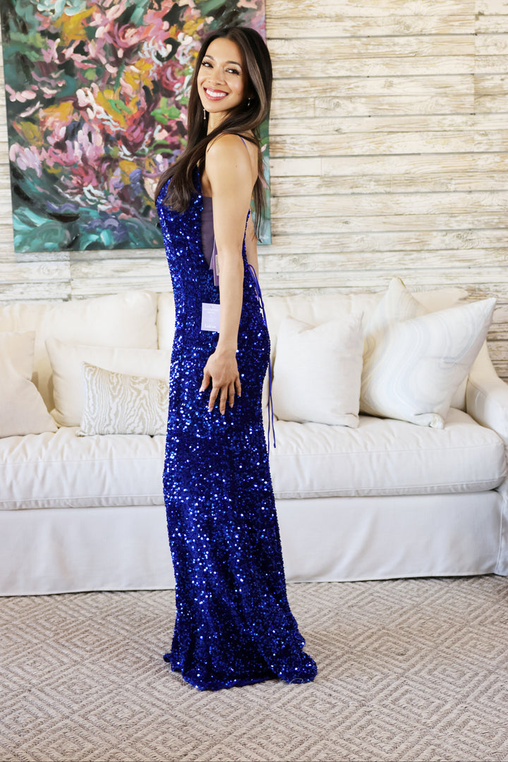 Alivia Sequin Mermaid Gown-Dresses-17 young dress-Shop with Bloom West Boutique, Women's Fashion Boutique, Located in Houma, Louisiana