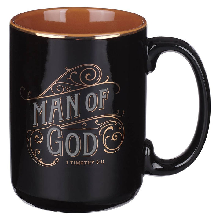 Mug Black Man of God 1 Tim. 6:11-Mugs-Christian Art Gifts-Shop with Bloom West Boutique, Women's Fashion Boutique, Located in Houma, Louisiana
