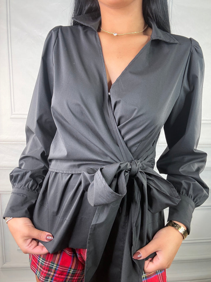 It Girl Wrap Top-Tops-She+Sky-Shop with Bloom West Boutique, Women&