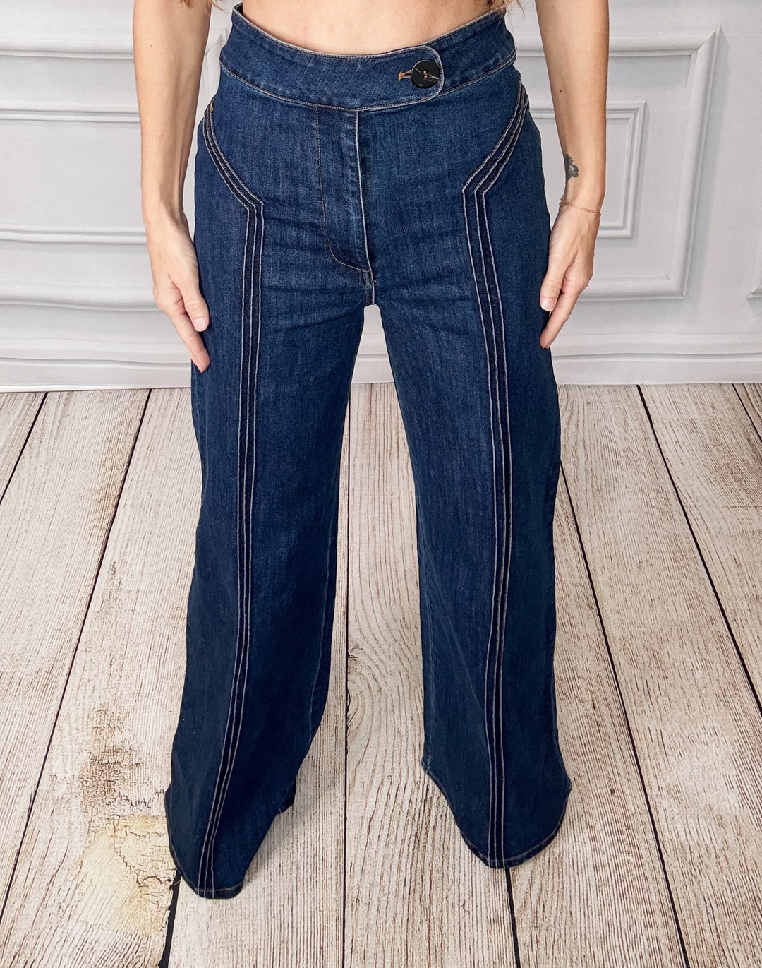 The Monroe High Waist Dark Wash Pants-Jeans-Fate By LFD-Shop with Bloom West Boutique, Women's Fashion Boutique, Located in Houma, Louisiana