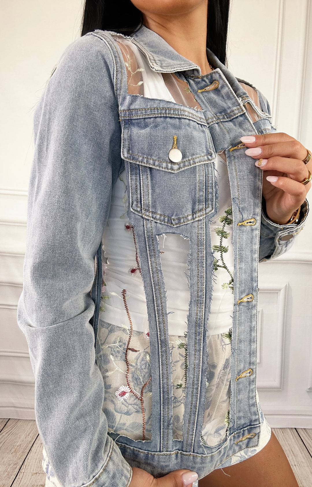 Forever in Bloom Denim Jacket