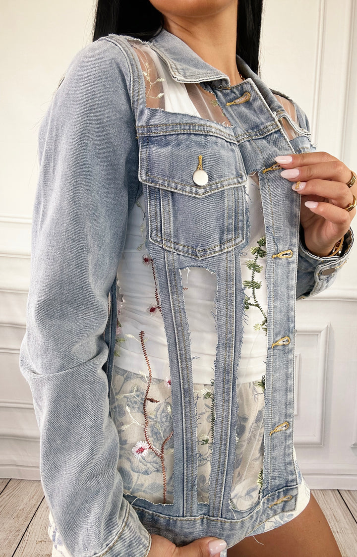 Forever in Bloom Denim Jacket