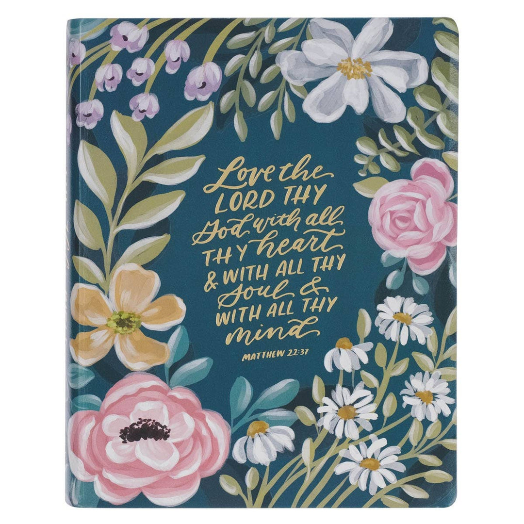 KJV LP Note Bible LP Faux Leather Love The Lord Matt 22:37-Bibles & Devotionals-Christian Art Gifts-Shop with Bloom West Boutique, Women's Fashion Boutique, Located in Houma, Louisiana
