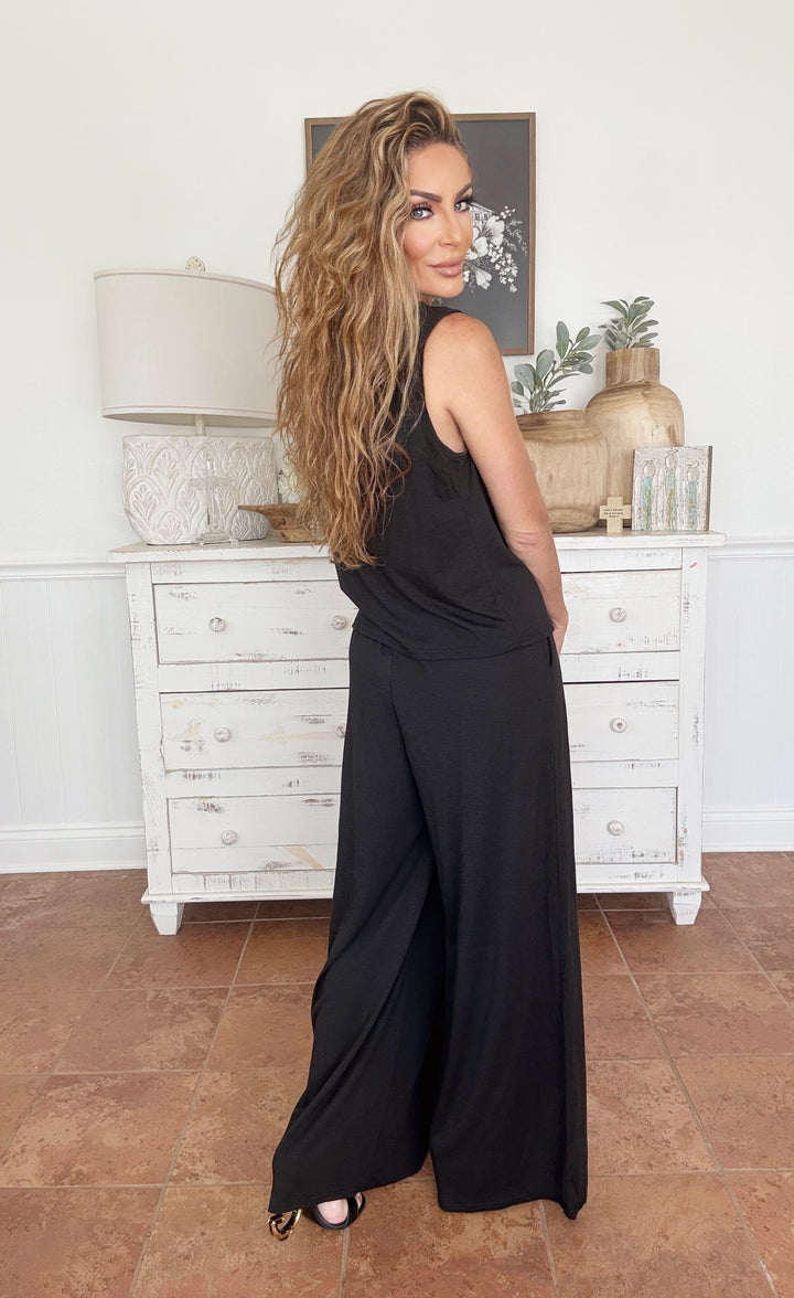 Midnight Luxe Set-Two Piece Set-Sweet Kama-Shop with Bloom West Boutique, Women's Fashion Boutique, Located in Houma, Louisiana