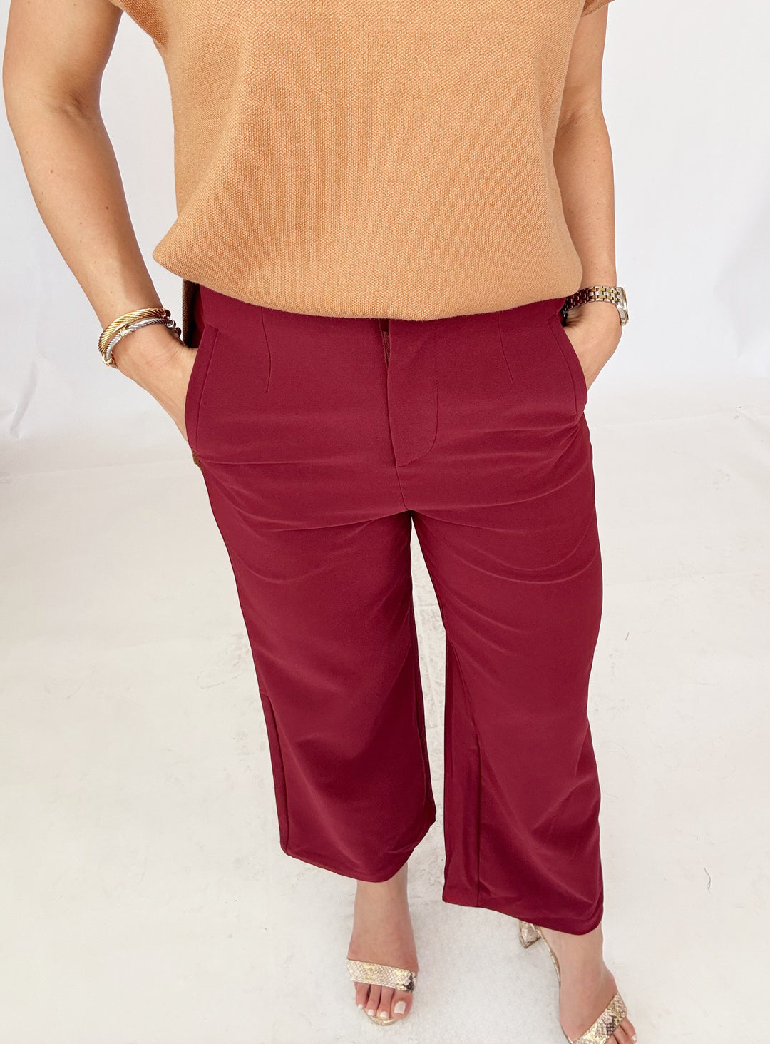 The Willow Burgundy Pant