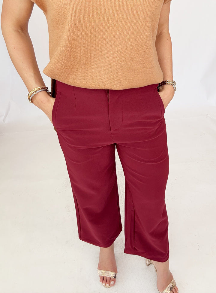 The Willow Burgundy Pant