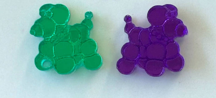 Mardi Gras Bead dog Stud Earrings-Earrings-Maggie G-Shop with Bloom West Boutique, Women's Fashion Boutique, Located in Houma, Louisiana