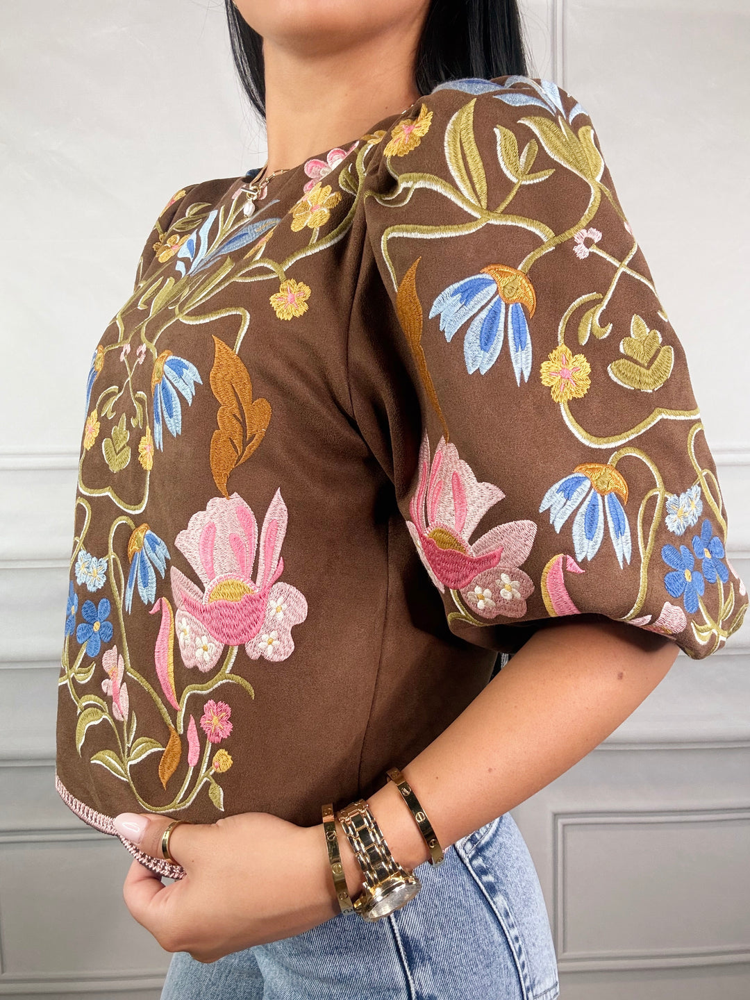 Mocha in Bloom Top