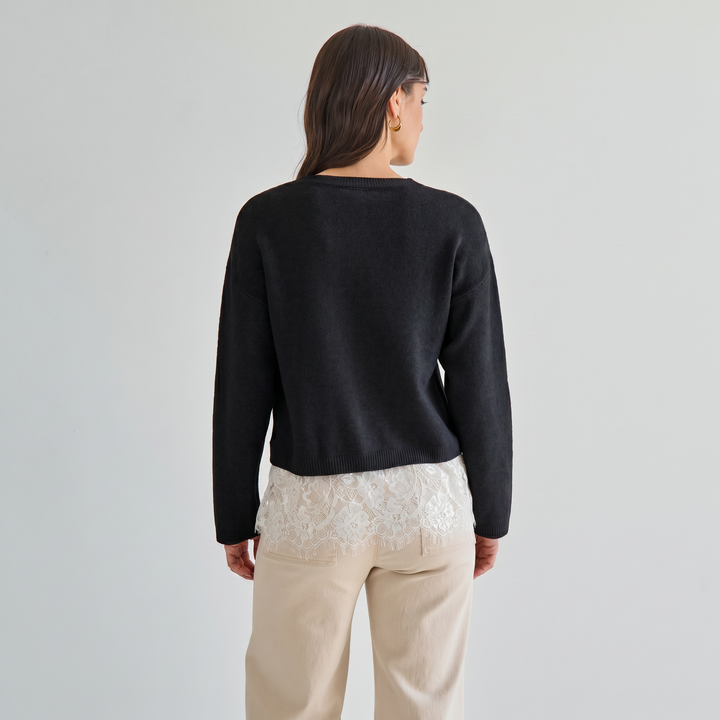 AT3508 Lace sweater-Able-Shop with Bloom West Boutique, Women&