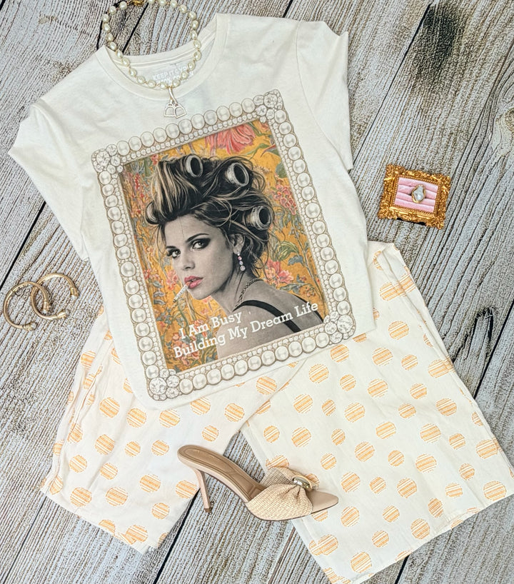 I Am Busy Building My Dream Life Tee-Graphic Tees-Keep it Gypsy-Shop with Bloom West Boutique, Women&